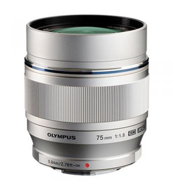 Olympus M.Zuiko Digital ED 75mm f/1.8 Lens (Silver)